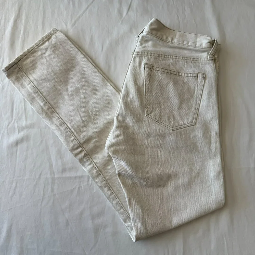 J.Crew 484 Slim White Denim